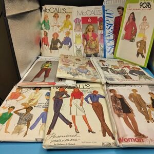 Vintage Sewing Pattern Lot McCall's Simplicity Butterick 70s 80s 90s Women Girls